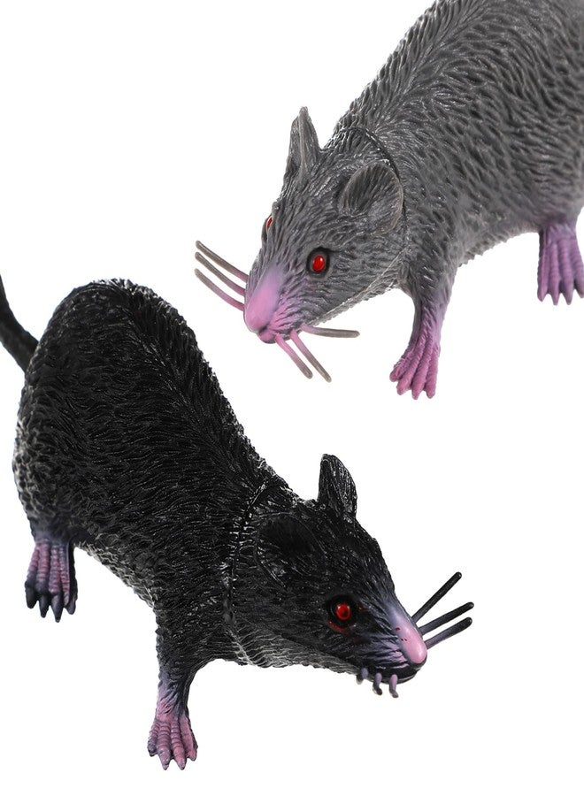 IMIKEYA Plastic Fake Rats: 2 Pcs Realistic Mouse Toys Lifelike Rubber Rats Fake Mouse Rubber Mouses Prank Mice Spooky Realistic Rat Tricks Toy Rat Pranks Props for Halloween Party Supplies - Image 4